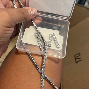 Custom jewelry letter M